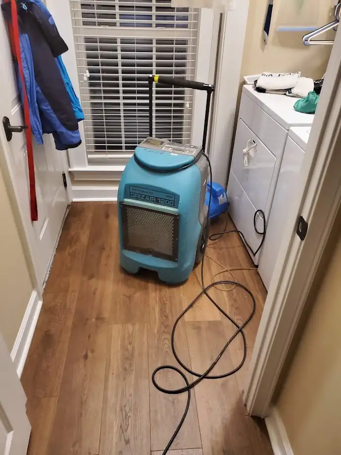 Commercial dehumidifier deployed for Flood Damage Cleanup in South Salt Lake